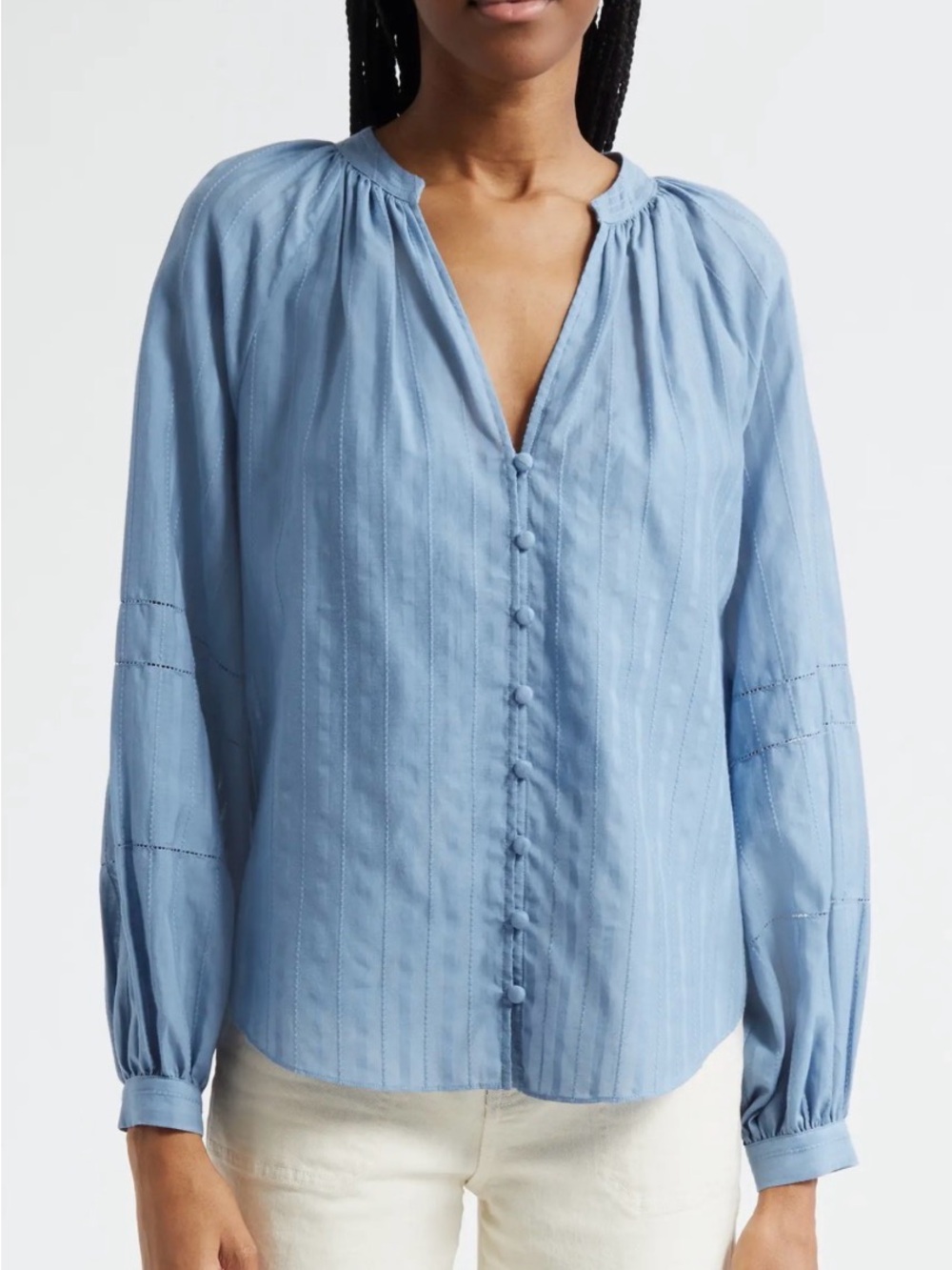 Veronica Beard Ailani Top in Blue River | 78% Off Retail | Sz 2